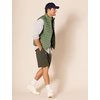 Amazon Essentials Men’s Classic-Fit 9″ Cotton Twill Chino Shorts with Button-Through Pockets(Olive)