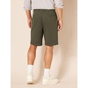 Amazon Essentials Men’s Classic-Fit 9″ Cotton Twill Chino Shorts with Button-Through Pockets(Olive)