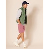 Amazon Essentials Men’s Classic-Fit 9″ Cotton Twill Chino Shorts with Button-Through Pockets(Pink)