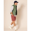 Amazon Essentials Men’s Classic-Fit 9″ Cotton Twill Chino Shorts with Button-Through Pockets(Rust)