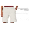 Amazon Essentials Men’s Classic-Fit 9″ Cotton Twill Chino Shorts with Button-Through Pockets(Silver)