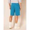 Amazon Essentials Men’s Classic-Fit 9″ Cotton Twill Chino Shorts with Button-Through Pockets(Teal)