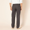 Amazon Essentials Men’s Classic-Fit Expandable-Waist Flat-Front Dress Pants(Dark Grey)