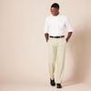 Amazon Essentials Men’s Classic-Fit Expandable-Waist Flat-Front Dress Pants(Stone)
