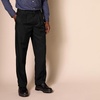 Amazon Essentials Men’s Classic-Fit Pleated Dress Pants (Available in Big & Tall)(Black)