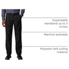 Amazon Essentials Men’s Classic-Fit Pleated Dress Pants (Available in Big & Tall)(Black)