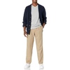 Amazon Essentials Men’s Classic-Fit Pleated Dress Pants (Available in Big & Tall)(Khaki)