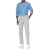 Amazon Essentials Men’s Classic-Fit Pleated Dress Pants (Available in Big & Tall)(Light Grey)