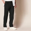 Amazon Essentials Men’s Classic-Fit Wrinkle-Resistant Pleated Chino Pant (Available in Big & Tall)(Black)