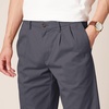 Amazon Essentials Men’s Classic-Fit Wrinkle-Resistant Pleated Chino Pant (Available in Big & Tall)(Charcoal)