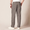 Amazon Essentials Men’s Classic-Fit Wrinkle-Resistant Pleated Chino Pant (Available in Big & Tall)(Dark Brown)