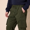 Amazon Essentials Men’s Drawstring-Waist Regular-Fit Cargo Jogger(Dark Olive)