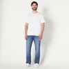 Amazon Essentials Men’s Heavyweight Denim Rigid Loose Fit Jeans, 5 Pocket, Generously Proportioned(Tinted Medium Blue)