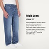 Amazon Essentials Men’s Heavyweight Denim Rigid Loose Fit Jeans, 5 Pocket, Generously Proportioned(Tinted Medium Blue)