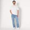 Amazon Essentials Men’s Heavyweight Denim Rigid Loose Fit Jeans, 5 Pocket, Generously Proportioned(Vintage Blue)
