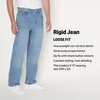 Amazon Essentials Men’s Heavyweight Denim Rigid Loose Fit Jeans, 5 Pocket, Generously Proportioned(Vintage Blue)