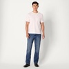 Amazon Essentials Men’s Heavyweight Denim Straight-Fit Bootcut Jeans with 5 Pocket Styling, Zip Fly, Stretch(Stone Medium Wash)
