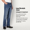 Amazon Essentials Men’s Heavyweight Denim Straight-Fit Bootcut Jeans with 5 Pocket Styling, Zip Fly, Stretch(Stone Medium Wash)