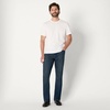 Amazon Essentials Men’s Heavyweight Denim Straight-Fit Bootcut Jeans with 5 Pocket Styling, Zip Fly, Stretch(Tinted Dark Wash)