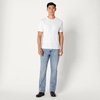 Amazon Essentials Men’s Heavyweight Denim Straight-Fit Bootcut Jeans with 5 Pocket Styling, Zip Fly, Stretch(Tinted Light Wash)