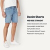 Amazon Essentials Men’s Heavyweight Stretch Straight-Fit Jean Shorts, Mid Rise, 9″ Inseam(Authentic Medium Wash)