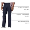 Amazon Essentials Mens Jeans, Slim Fit Stretch, Bootcut – Discontinued Colors(Rinsed)
