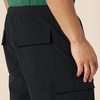Amazon Essentials Men’s Loose-Fit 11″ Long Cargo Shorts(Black)