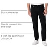 Amazon Essentials Men’s Low Stretch Slim Straight Denim Jeans, Vintage Inspired(Black)