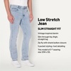 Amazon Essentials Men’s Low Stretch Slim Straight Denim Jeans, Vintage Inspired(Iced Light Wash)