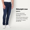 Amazon Essentials Men’s Low Stretch Slim-Fit Jean, Tapered Leg, Vintage Inspired Midweight Denim(Dark Midnight Wash)