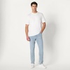 Amazon Essentials Men’s Low Stretch Slim-Fit Jean, Tapered Leg, Vintage Inspired Midweight Denim(Iced Light Wash)