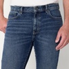 Amazon Essentials Men’s Low Stretch Slim-Fit Jean, Tapered Leg, Vintage Inspired Midweight Denim(Tinted Medium Indigo)