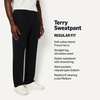 Amazon Essentials Men’s Regular-Fit Soft Cotton Open-Hem Sweatpants(Black)