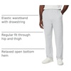 Amazon Essentials Men’s Regular-Fit Soft Cotton Open-Hem Sweatpants(Light Grey Heather)