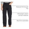 Amazon Essentials Men’s Relaxed-Fit Carpenter Utility Pants with Tool Pockets – Discontinued Colors(Black)
