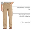 Amazon Essentials Men’s Relaxed-Fit Carpenter Utility Pants with Tool Pockets – Discontinued Colors(Khaki)