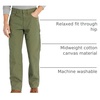 Amazon Essentials Men’s Relaxed-Fit Carpenter Utility Pants with Tool Pockets – Discontinued Colors(Olive)