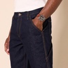 Amazon Essentials Men’s Relaxed-Fit Workwear Carpenter Jean with Comfort Stretch(Dark Wash)
