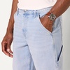 Amazon Essentials Men’s Relaxed-Fit Workwear Carpenter Jean with Comfort Stretch(Light Blue Wash)