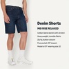 Amazon Essentials Men’s Rigid Relaxed-Fit Jean Shorts(Dark Wash)