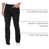 Amazon Essentials Men’s Skinny-Fit 5-Pocket Stretch Twill Chino Pants(Black)