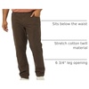 Amazon Essentials Men’s Skinny-Fit 5-Pocket Stretch Twill Chino Pants(Brown)
