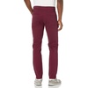 Amazon Essentials Men’s Skinny-Fit 5-Pocket Stretch Twill Chino Pants(Burgundy)