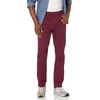 Amazon Essentials Men’s Skinny-Fit 5-Pocket Stretch Twill Chino Pants(Burgundy)