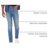 Amazon Essentials Men’s Skinny-Fit Comfort Stretch Denim Jeans – Discontinued Colors(Light Blue Broken-in)