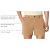 Amazon Essentials Men’s Slim-Fit 5″ Lightweight Comfort Stretch Oxford Cotton Shorts(Dark Khaki Brown)
