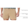 Amazon Essentials Men’s Slim-Fit 5″ Lightweight Comfort Stretch Oxford Cotton Shorts(Khaki Brown)
