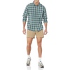 Amazon Essentials Men’s Slim-Fit 5″ Lightweight Comfort Stretch Oxford Cotton Shorts(Khaki Brown)