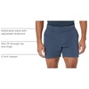 Amazon Essentials Men’s Slim-Fit 5″ Lightweight Comfort Stretch Oxford Cotton Shorts(Navy)