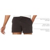 Amazon Essentials Men’s Slim-Fit 5″ Lightweight Comfort Stretch Oxford Cotton Shorts(Washed Black)